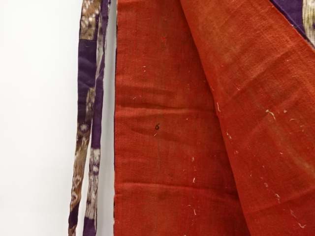  アンティーク　真岡木綿　花模様二部式着物